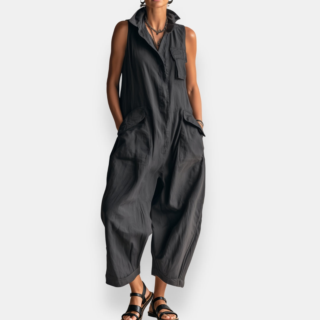 Naia - Sleeveless Wide-Fit Jumpsuit