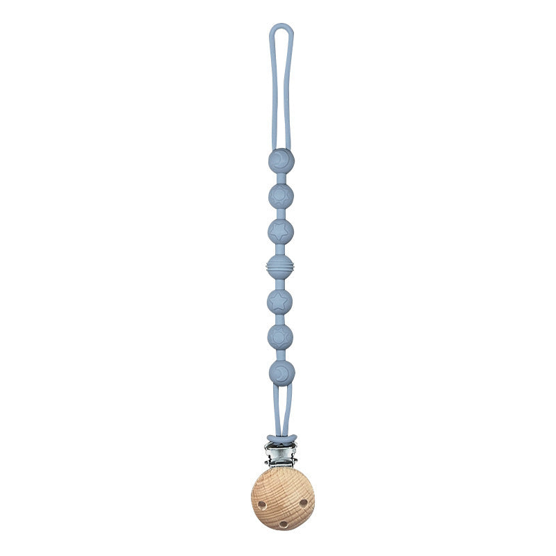 Silicone pacifier clip