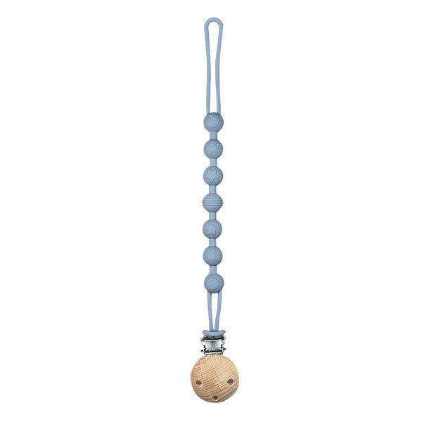 Silicone pacifier clip