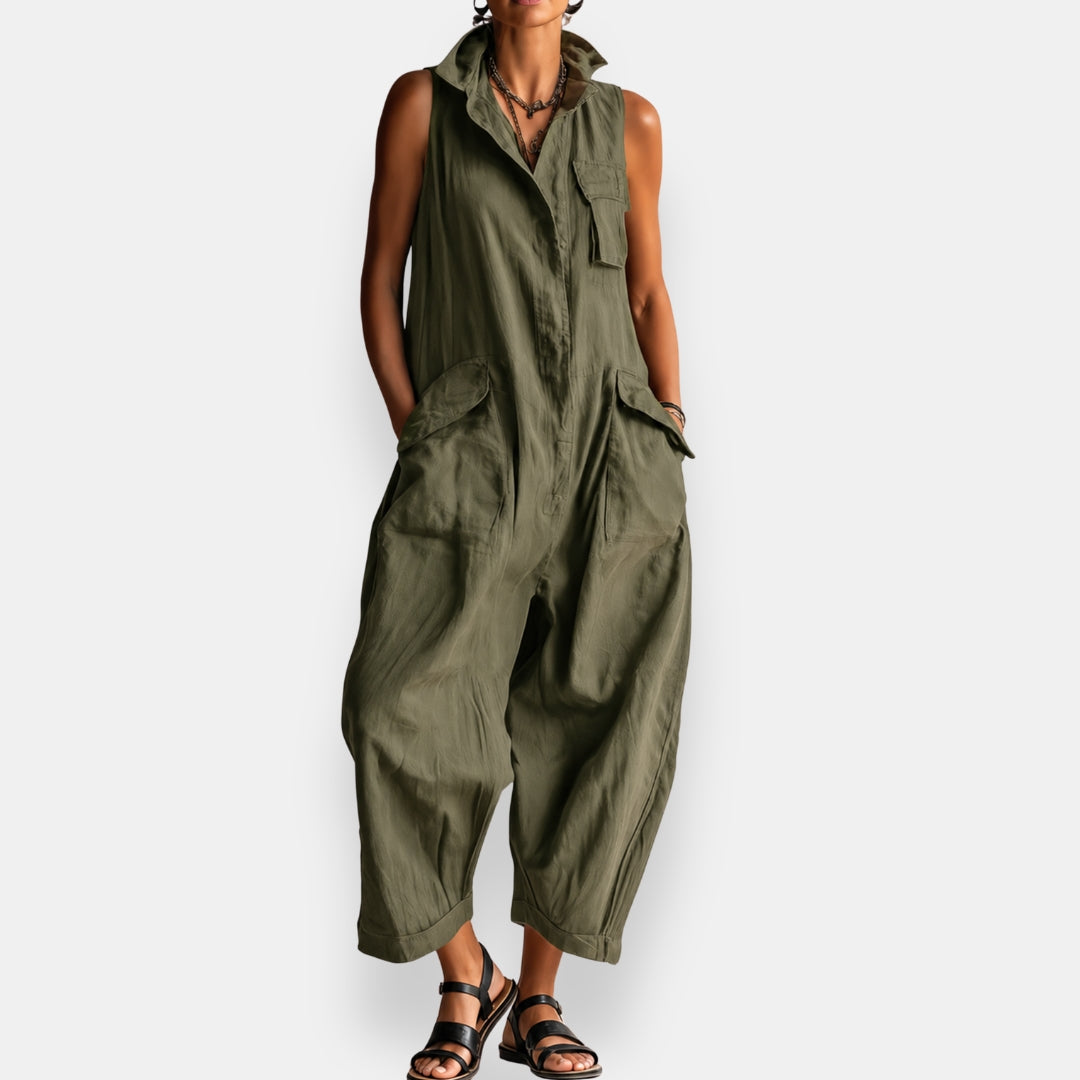 Naia - Sleeveless Wide-Fit Jumpsuit