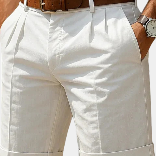 Martín Pleated Shorts — Structured Cut for Men