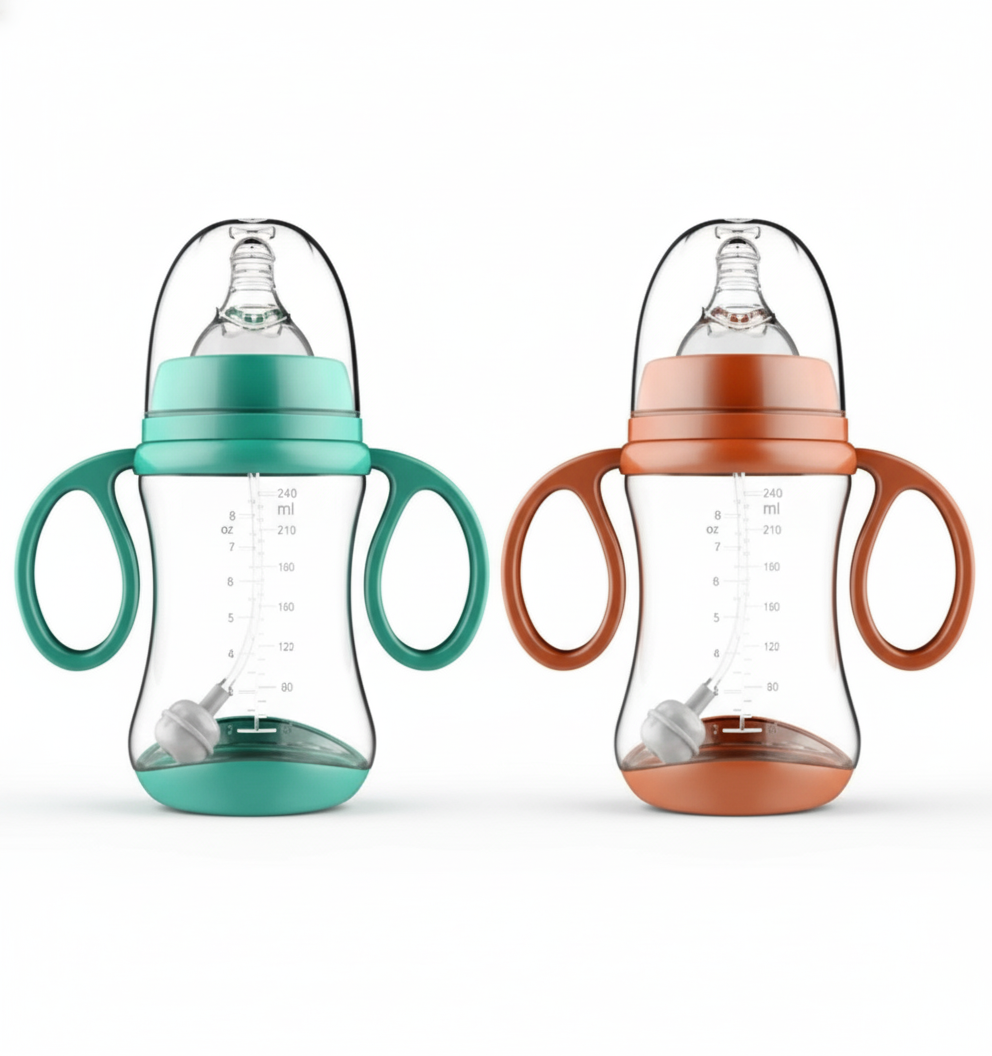 BPA-Free Baby Bottle – Soft Silicone &amp; Ergonomic Handles