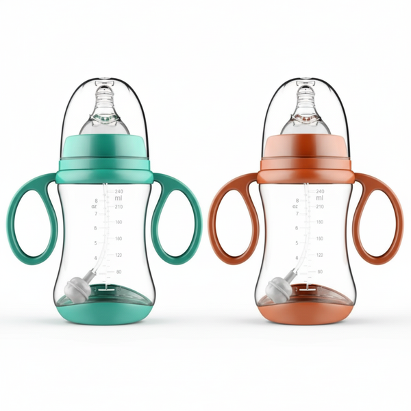 BPA-Free Baby Bottle – Soft Silicone &amp; Ergonomic Handles