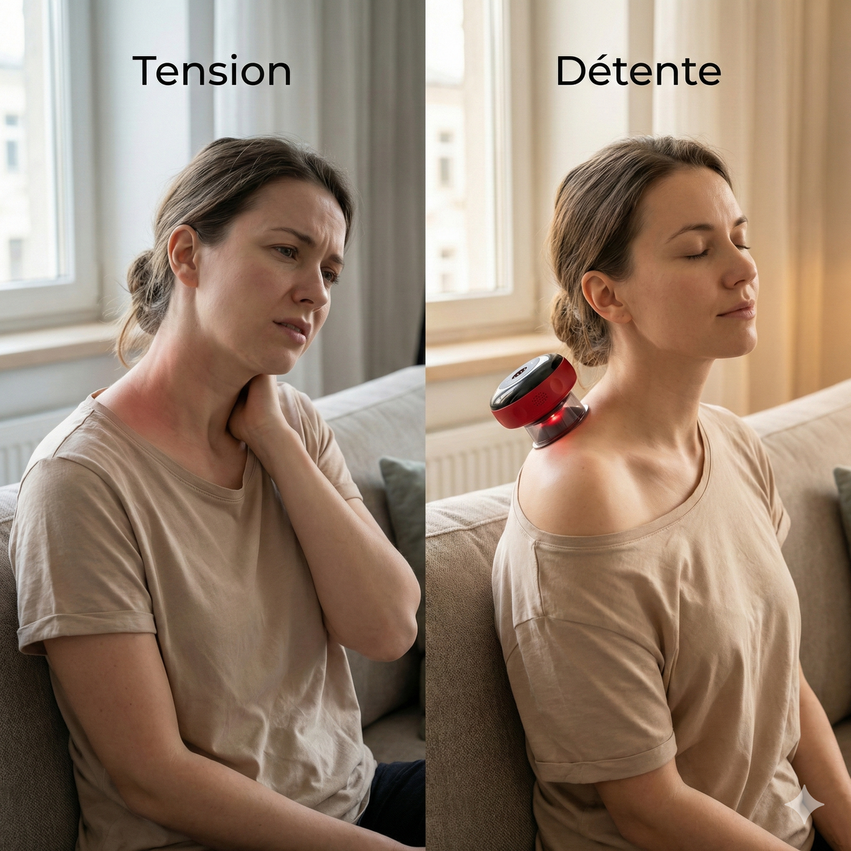 Masseur à Ventouse Chauffant – 3 niveaux d’intensité