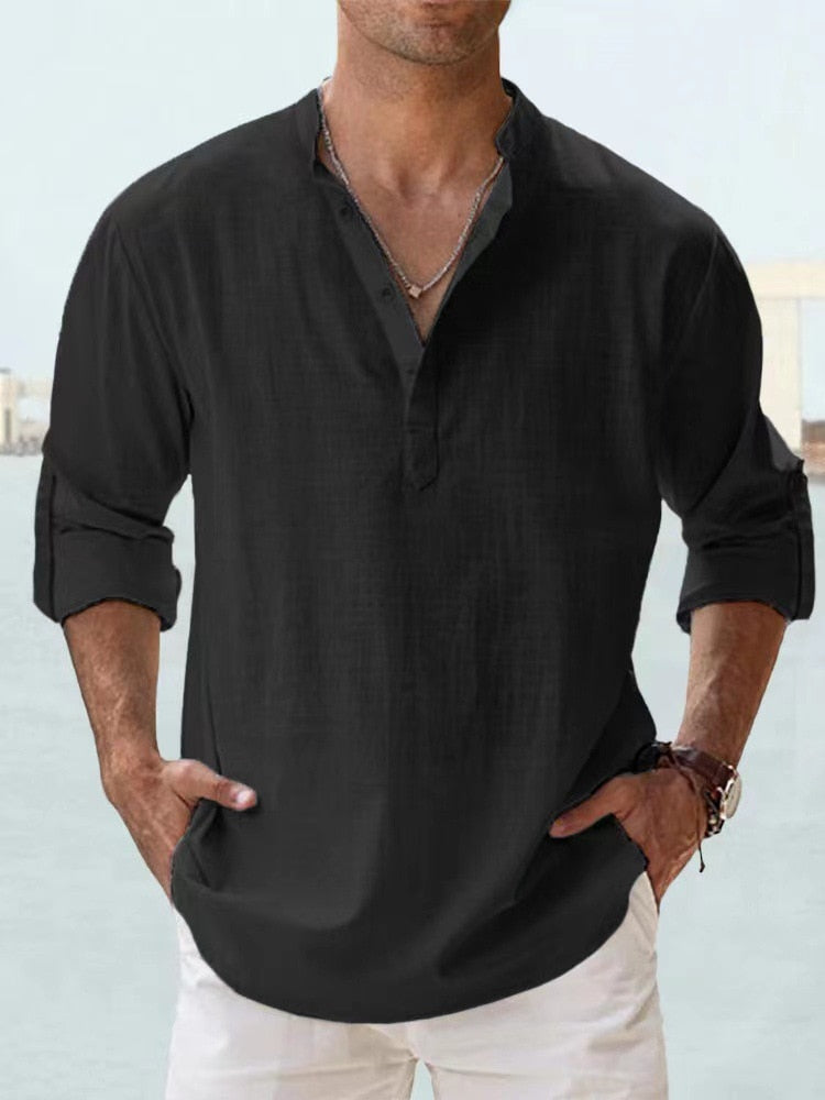 Theo Linen Shirt — Breathable and Elegant