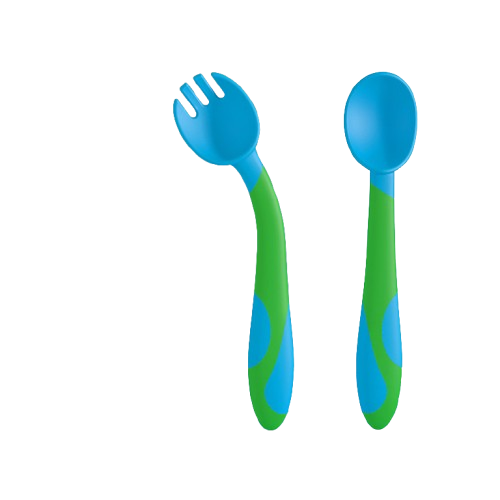 Baby Spoon &amp; Fork Set – Ideal for Learning to Eat Meals