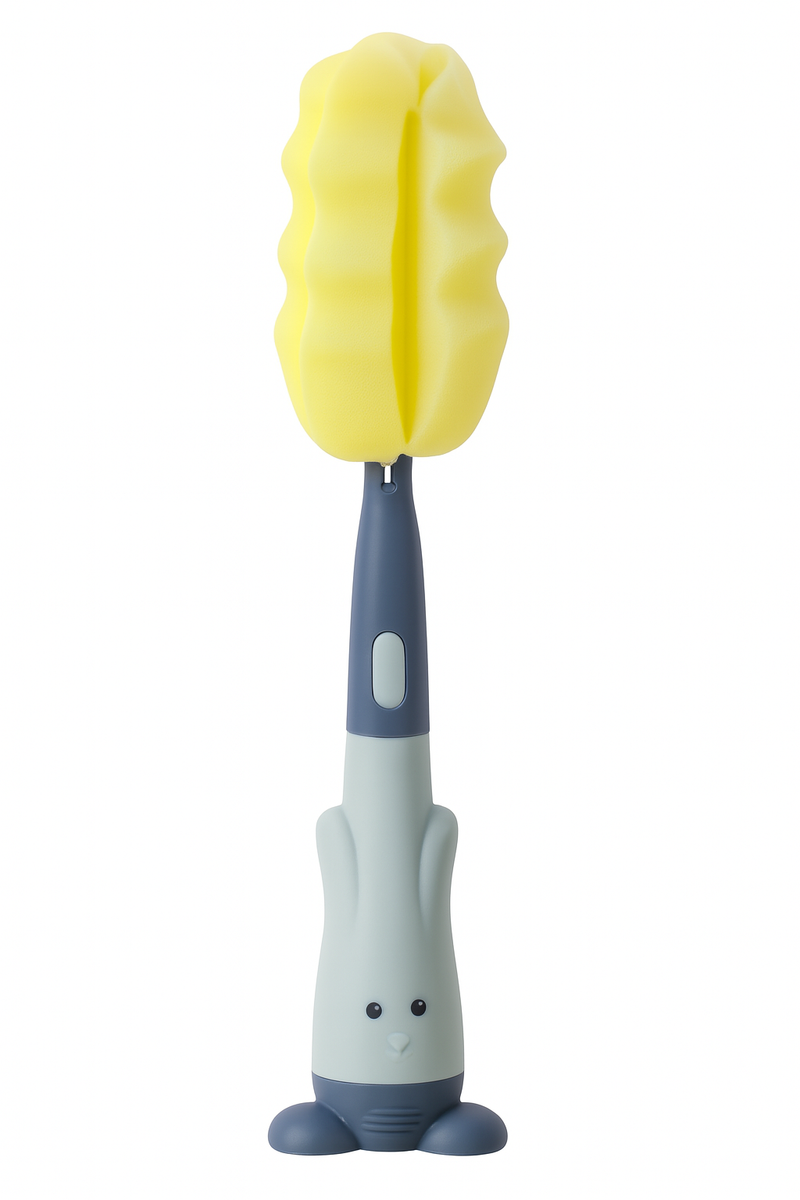 Sponge Brush for Baby Bottles – Playful Rabbit Handle