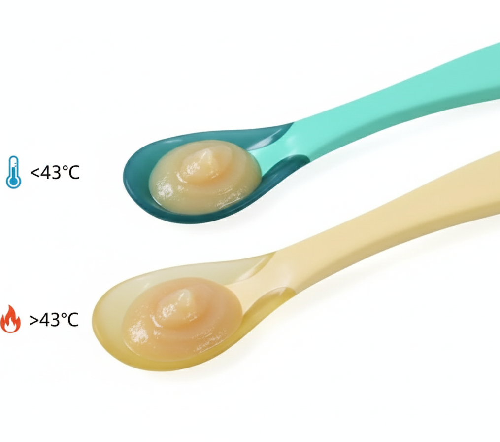 Heat-Sensitive Baby Spoon – Changes Color if Too Hot
