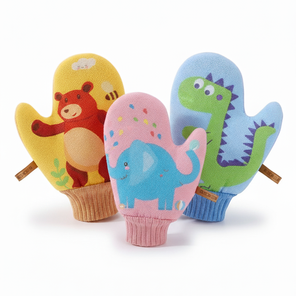 Baby Bath Mitts – Cute Animals