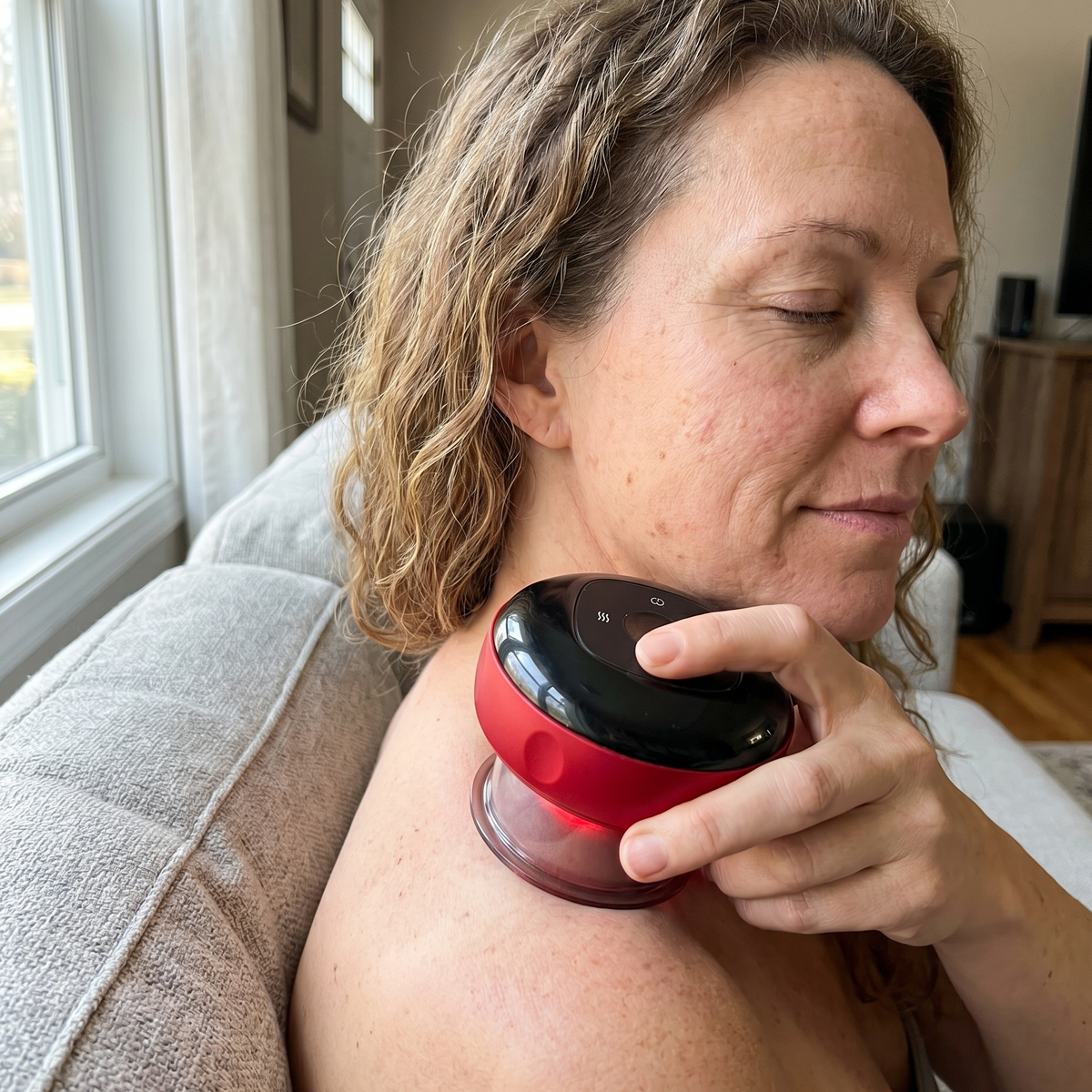 Masseur à Ventouse Chauffant – 3 niveaux d’intensité