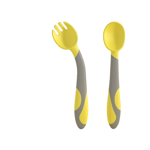 Baby Spoon &amp; Fork Set – Ideal for Learning to Eat Meals