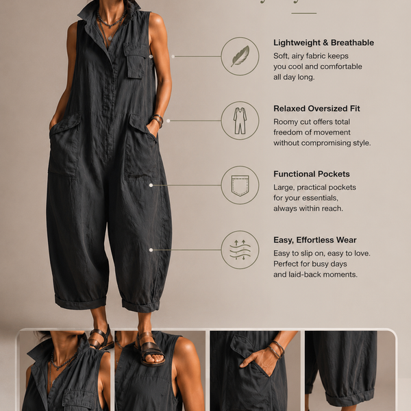 Naia - Sleeveless Wide-Fit Jumpsuit