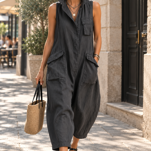 Naia - Sleeveless Wide-Fit Jumpsuit
