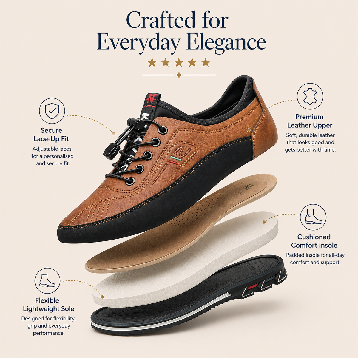 Edmund - Classic Oxford Shoes