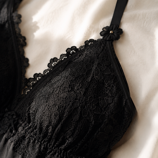 Odile - Lace-Trim Cami Pyjama Set
