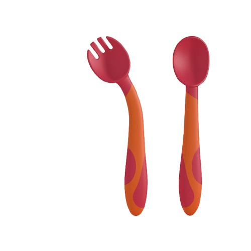 Baby Spoon &amp; Fork Set – Ideal for Learning to Eat Meals