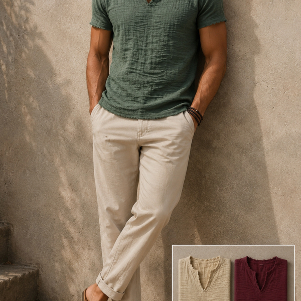 Kai - Vintage V-Neck T-Shirt